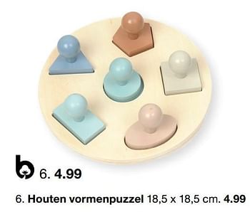Aanbiedingen Houten vormenpuzzel - Huismerk - Zeeman  - Geldig van 15/01/2023 tot 30/06/2023 bij Zeeman