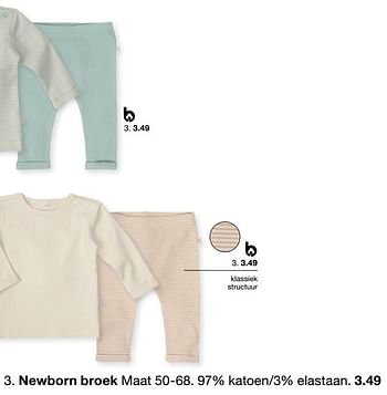 Aanbiedingen Newborn broek - Huismerk - Zeeman  - Geldig van 15/01/2023 tot 30/06/2023 bij Zeeman