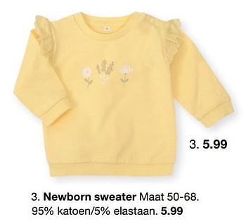 Aanbiedingen Newborn sweater - Huismerk - Zeeman  - Geldig van 15/01/2023 tot 30/06/2023 bij Zeeman