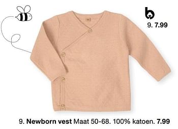 Aanbiedingen Newborn vest - Huismerk - Zeeman  - Geldig van 15/01/2023 tot 30/06/2023 bij Zeeman