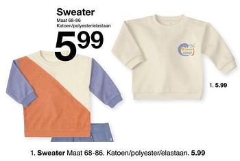 Aanbiedingen Sweater - Huismerk - Zeeman  - Geldig van 15/01/2023 tot 30/06/2023 bij Zeeman