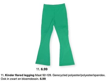 Aanbiedingen Kinder flared legging - Huismerk - Zeeman  - Geldig van 15/01/2023 tot 30/06/2023 bij Zeeman