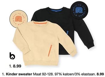 Aanbiedingen Kinder sweater - Huismerk - Zeeman  - Geldig van 15/01/2023 tot 30/06/2023 bij Zeeman