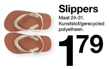 Aanbiedingen Slippers - Huismerk - Zeeman  - Geldig van 15/01/2023 tot 30/06/2023 bij Zeeman