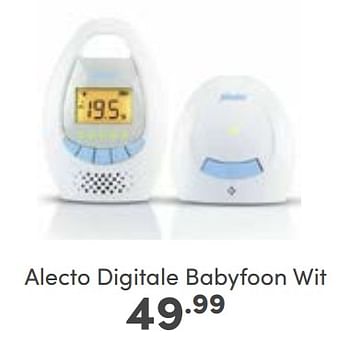 Aanbiedingen Alecto digitale babyfoon wit - Alecto - Geldig van 12/02/2023 tot 18/02/2023 bij Baby & Tiener Megastore