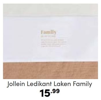 Aanbiedingen Jollein ledikant laken family - Jollein - Geldig van 12/02/2023 tot 18/02/2023 bij Baby & Tiener Megastore