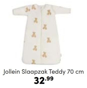 Aanbiedingen Jollein slaapzak teddy - Jollein - Geldig van 12/02/2023 tot 18/02/2023 bij Baby & Tiener Megastore