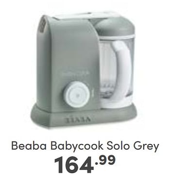 Aanbiedingen Beaba babycook solo grey - Beaba - Geldig van 12/02/2023 tot 18/02/2023 bij Baby & Tiener Megastore
