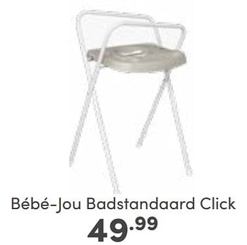 Aanbiedingen Bébé-jou badstandaard click - Bebe-jou - Geldig van 12/02/2023 tot 18/02/2023 bij Baby & Tiener Megastore