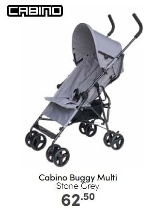 Aanbiedingen Cabino buggy multi stone grey - Cabino - Geldig van 12/02/2023 tot 18/02/2023 bij Baby & Tiener Megastore