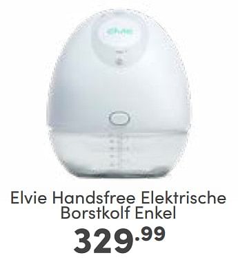Aanbiedingen Elvie handsfree elektrische borstkolf enkel - Elvie - Geldig van 12/02/2023 tot 18/02/2023 bij Baby & Tiener Megastore