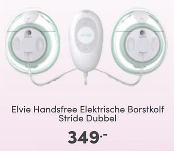 Aanbiedingen Elvie handsfree elektrische borstkolf stride dubbel - Elvie - Geldig van 12/02/2023 tot 18/02/2023 bij Baby & Tiener Megastore