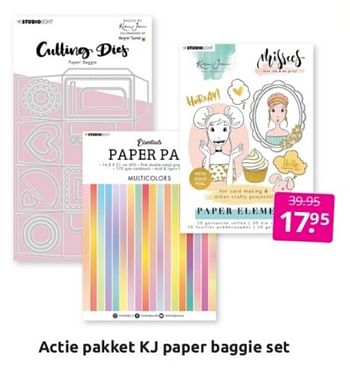 Aanbiedingen Actie pakket kj paper baggie set - Studio Light - Geldig van 11/02/2023 tot 05/03/2023 bij Boekenvoordeel