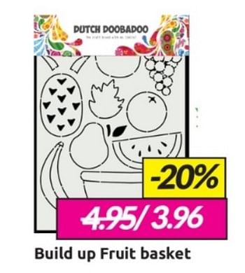 Aanbiedingen Build up fruit basket - Dutch Doobadoo - Geldig van 11/02/2023 tot 05/03/2023 bij Boekenvoordeel