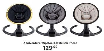 Aanbiedingen X adventure wipstoel elektrisch rocco - Xadventure - Geldig van 12/02/2023 tot 18/02/2023 bij Baby & Tiener Megastore