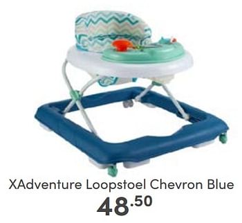Aanbiedingen Xadventure loopstoel chevron blue - Xadventure - Geldig van 12/02/2023 tot 18/02/2023 bij Baby & Tiener Megastore