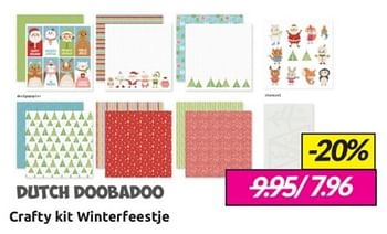 Aanbiedingen Crafty kit winterfeestje - Dutch Doobadoo - Geldig van 11/02/2023 tot 05/03/2023 bij Boekenvoordeel