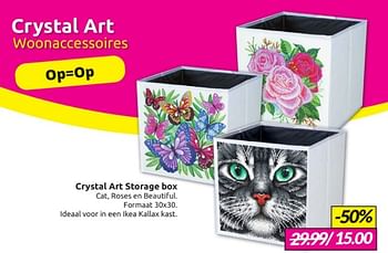 Aanbiedingen Crystal art storage box - Crystal Art Kit - Geldig van 11/02/2023 tot 05/03/2023 bij Boekenvoordeel