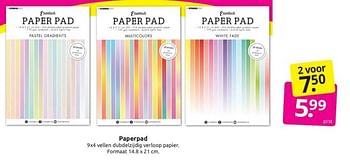 Aanbiedingen Paperpad - Studio Light - Geldig van 11/02/2023 tot 05/03/2023 bij Boekenvoordeel