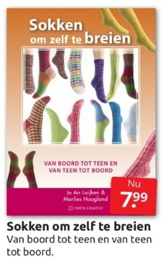 Aanbiedingen Sokken om zelf te breien - Huismerk - Boekenvoordeel - Geldig van 11/02/2023 tot 05/03/2023 bij Boekenvoordeel