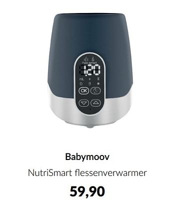 Aanbiedingen Babymoov nutrismart flessenverwarmer - BabyMoov - Geldig van 07/02/2023 tot 20/02/2023 bij Babypark