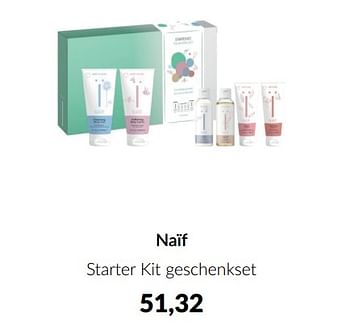 Aanbiedingen Naïf starter kit geschenkset - Naif - Geldig van 07/02/2023 tot 20/02/2023 bij Babypark