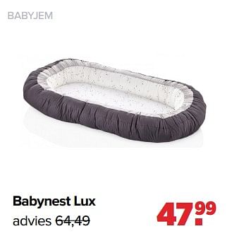 Aanbiedingen Babyjem babynest lux - BabyJem - Geldig van 06/02/2023 tot 04/03/2023 bij Baby-Dump