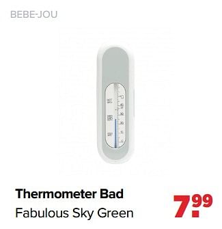 Aanbiedingen Bebe-jou thermometer bad fabulous sky green - Bebe-jou - Geldig van 06/02/2023 tot 04/03/2023 bij Baby-Dump
