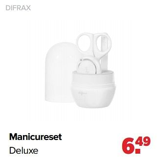 Aanbiedingen Difrax manicureset deluxe - Difrax - Geldig van 06/02/2023 tot 04/03/2023 bij Baby-Dump