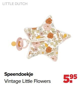 Aanbiedingen Little dutch speendoekje vintage little flowers - Little Dutch - Geldig van 06/02/2023 tot 04/03/2023 bij Baby-Dump