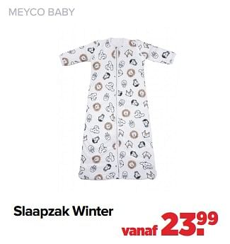 Aanbiedingen Meyco baby slaapzak winter - Meyco - Geldig van 06/02/2023 tot 04/03/2023 bij Baby-Dump