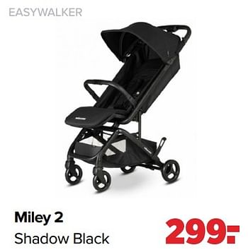 Aanbiedingen Easywalker miley 2 shadow black - Easywalker - Geldig van 06/02/2023 tot 04/03/2023 bij Baby-Dump