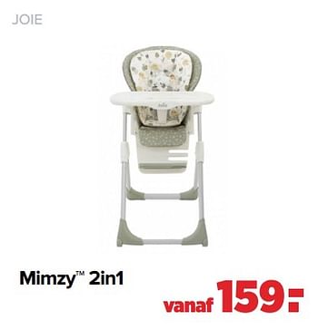 Aanbiedingen Joie mimzy 2in1 - Joie - Geldig van 06/02/2023 tot 04/03/2023 bij Baby-Dump