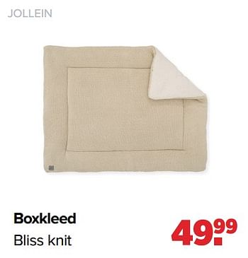 Aanbiedingen Jollein boxkleed bliss knit - Jollein - Geldig van 06/02/2023 tot 04/03/2023 bij Baby-Dump