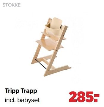 Aanbiedingen Stokke tripp trapp - Stokke - Geldig van 06/02/2023 tot 04/03/2023 bij Baby-Dump