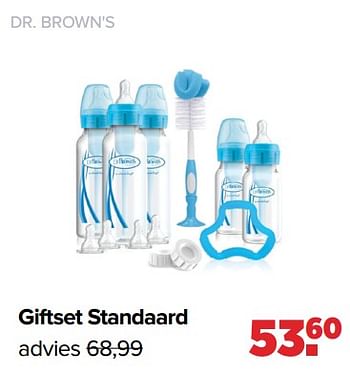 Aanbiedingen Giftset standaard - DrBrown's - Geldig van 06/02/2023 tot 04/03/2023 bij Baby-Dump