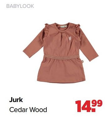 Aanbiedingen Jurk cedar wood - Baby look - Geldig van 06/02/2023 tot 04/03/2023 bij Baby-Dump