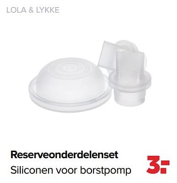 Aanbiedingen Reserveonderdelenset siliconen voor borstpomp - Lola &amp; Lykke - Geldig van 06/02/2023 tot 04/03/2023 bij Baby-Dump