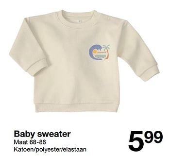 Aanbiedingen Baby sweater - Huismerk - Zeeman  - Geldig van 18/02/2023 tot 24/02/2023 bij Zeeman