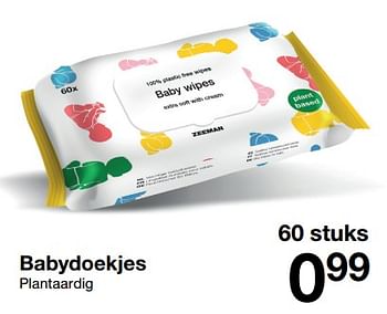 Aanbiedingen Babydoekjes - Huismerk - Zeeman  - Geldig van 18/02/2023 tot 24/02/2023 bij Zeeman