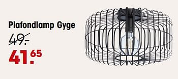 Aanbiedingen Plafondlamp gyge - Huismerk - Kwantum - Geldig van 20/02/2023 tot 05/03/2023 bij Kwantum