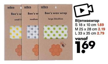 Aanbiedingen Bijenwaswrap - Huismerk - Wibra - Geldig van 13/02/2023 tot 26/02/2023 bij Wibra
