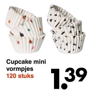 Aanbiedingen Cupcake mini vormpjes - Huismerk - Wibra - Geldig van 13/02/2023 tot 26/02/2023 bij Wibra