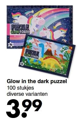 Aanbiedingen Glow in the dark puzzel - Huismerk - Wibra - Geldig van 13/02/2023 tot 26/02/2023 bij Wibra