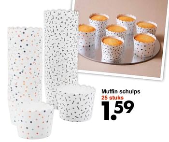 Aanbiedingen Muffin schulps - Huismerk - Wibra - Geldig van 13/02/2023 tot 26/02/2023 bij Wibra