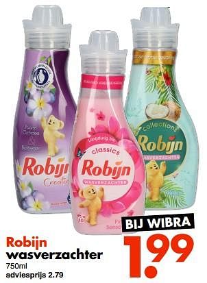 Aanbiedingen Robijn wasverzachter - Robijn - Geldig van 13/02/2023 tot 26/02/2023 bij Wibra