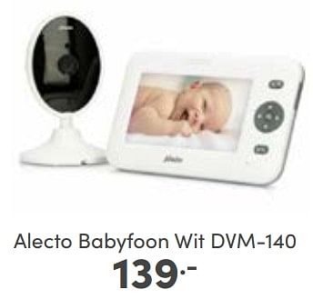 Aanbiedingen Alecto babyfoon wit dvm-140 - Alecto - Geldig van 19/02/2023 tot 25/02/2023 bij Baby & Tiener Megastore