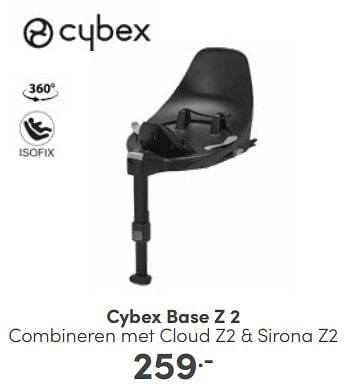 Aanbiedingen Cybex base z 2 combineren met cloud z2 + sirona z2 - Cybex - Geldig van 19/02/2023 tot 25/02/2023 bij Baby & Tiener Megastore