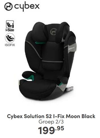 Aanbiedingen Cybex solution s2 i-fix moon black - Cybex - Geldig van 19/02/2023 tot 25/02/2023 bij Baby & Tiener Megastore