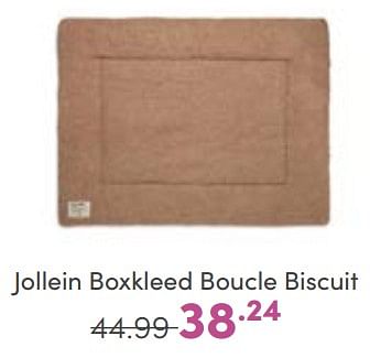 Aanbiedingen Jollein boxkleed boucle biscuit - Jollein - Geldig van 19/02/2023 tot 25/02/2023 bij Baby & Tiener Megastore
